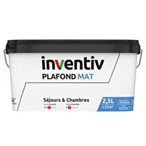 Peinture plafond mat 2,5L  - INVENTIV