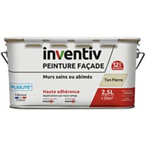 Peinture façade pliolite ton pierre 2,5L - INVENTIV