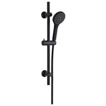 Trio Noa noir mat 3 jets 1,5m PVC - INVENTIV