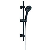 Trio Noa noir mat 3 jets 1,5m PVC - INVENTIV
