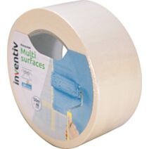 Ruban adhésif masquage 48x50m beige multi-surface déchirable à la main - INVENTIV