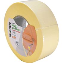 Adhésif masquage ligne courbe 50mx48mm jaune - INVENTIV
