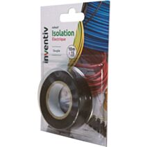 Ruban d'isolation électrique noir 10mx15mm - INVENTIV