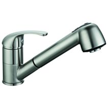 Mitigeur évier douchette extractible métal finition autre 16x9cm gris - INVENTIV