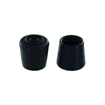 Set de 4 patins enveloppants Ø22 mm caoutchouc noir - INVENTIV