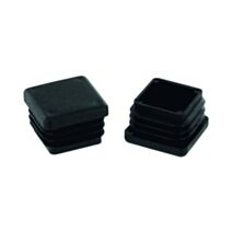 4 patins rentrants plastique 13x13mm noir - INVENTIV
