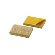 8 patins superfeutre adhésif renforcé 24x35mm beige - INVENTIV