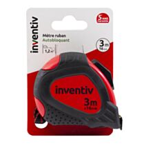 Mètre ruban bi-matière 3m x 16 mm - INVENTIV