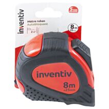 Mètre ruban bi-matière 8m x 25 mm - INVENTIV