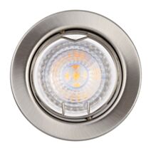 8 Spots LED à encastrer Orien 5W 350lm 2700K brossé - INVENTIV