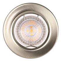 Spot LED à encastrer Fixe 4,6W 350lm 2700K nickel brossé - INVENTIV
