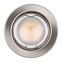 3 Spots LED à encastrer Orien 5,5W 350lm 2700K Nickel brossé - INVENTIV