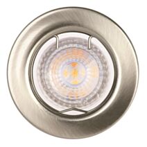 3 Spots LED à encastrer Fixe 4,6W 350lm 4000K nickel brossé - INVENTIV