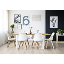 Lame vinyle à Clips Biot 4 Chanfreins 123,9x21,2x0,4cm 2,1m² - INVENTIV