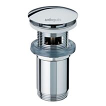 Bonde laiton design Quick-clac avec trop plein et corps de bonde long - INVENTIV                 