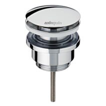 Bonde lavabo laiton Quick clac avec vis centrale - INVENTIV