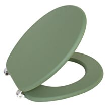 Abattant WC en bois MDF Stram frein de chute déclipsable kaki mat - INVENTIV