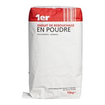 Enduit de rebouchage poudre 15 kg blanc - INVENTIV