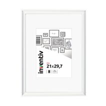 Cadre photo Mia profilée blanc 21x29,7cm - INVENTIV