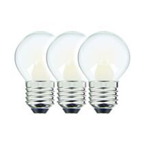 Pack de 3 Ampoules Led Filament 470 Lumens Forme Poire - INVENTIV