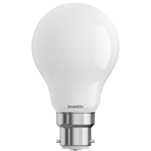 Ampoule Filament LED A60 Opaque culot B22 470Lm 40W 4000K Blanc neutre - INVENTIV
