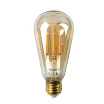 Ampoule Led Filament Décorative ST64 E27 Ambre 806 Lumens Équivalent 60W 1800K - INVENTIV