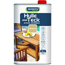 Huile protectrice teck et bois exotiques 1L incolore - INVENTIV