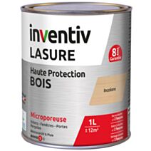 Lasure 8 ans incolore 1 L - INVENTIV