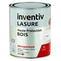 Lasure 8 ans Blanc 1L - INVENTIV