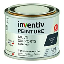 Peinture Extérieure Bois Fer Plastique Anthracite Satiné 0,125L - INVENTIV