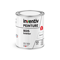 Peinture extérieure bois 6 ans blanc satin 0,5 L - INVENTIV