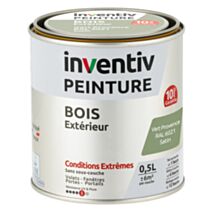 Peinture Extérieure Bois 10 ans Vert Provence Satin 0,5L - INVENTIV