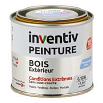 Peinture Extérieure Bois 10 ans Bleu Lavande Satin 0,125L - INVENTIV