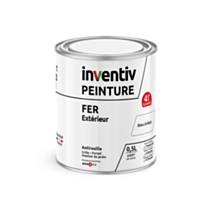 Peinture extérieure fer Garantie 4 ans blanc brillant 0,5 L - INVENTIV