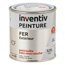 Peinture fer brillante Blanc 0,25L - INVENTIV