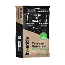 Terreau universel sans tourbe 50L - INVENTIV
