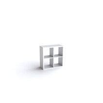 Etagère de Rangement 4 Cases 71,6x71,6x32cm Blanc - BOREAL
