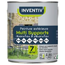 Peinture extérieure multi blanc satin 2,5 L - INVENTIV