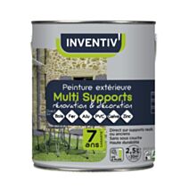 Peinture extérieure multi rouge satin 2,5 L - INVENTIV