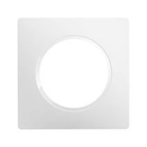 Plaque 1 Poste Eclipse Blanc - INVENTIV