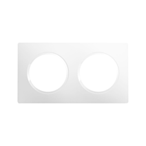 Plaque 2 Postes Eclipse Blanc - INVENTIV