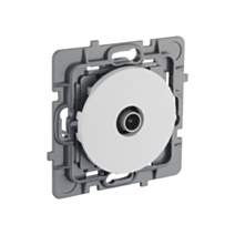 Prise TV Eclipse blanc - INVENTIV