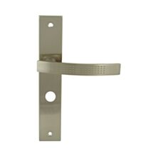 2 poignées de porte Mael entraxe 195 conda alu/acier nickel mat - INVENTIV