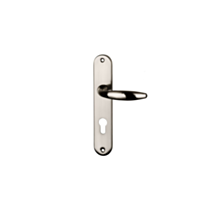 Poignée de porte extérieure Pablo entraxe 195 cylindre nickel alu  - INVENTIV