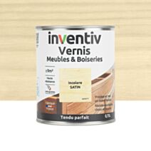 Vernis Meubles & Boiseries incolore satin 0,75L - INVENTIV