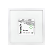 Cadre photo Isis blanc 30x30cm - INVENTIV