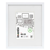 Cadre photo Isis blanc 40x50cm - INVENTIV