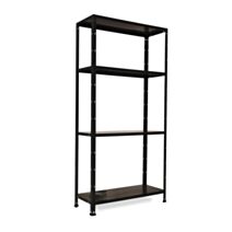 Etagère 4 plateaux métal époxy noir - INVENTIV