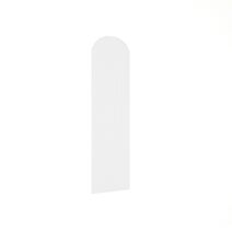 Vitre mobile pare baignoire verre trempé 6mm 34x135,6cm effet ondulé transparent - INVENTIV