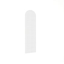 Vitre mobile pare baignoire verre trempé 6mm 34x135,6cm texturé transparent - INVENTIV